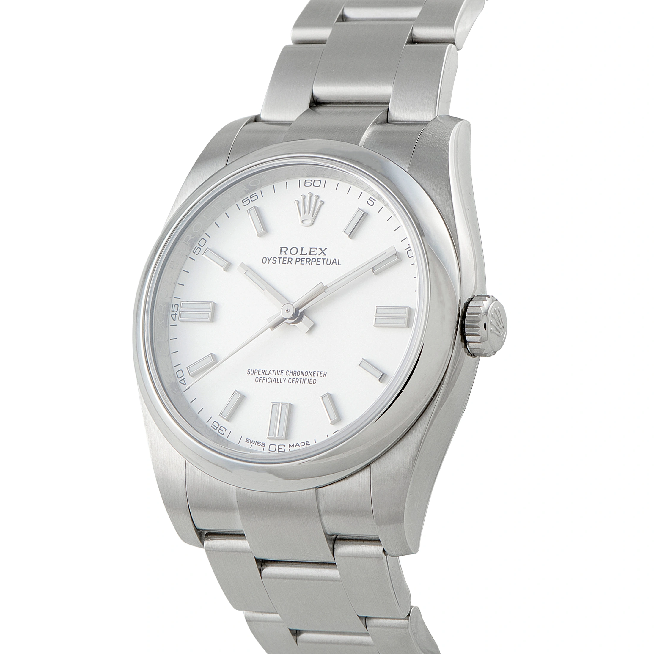 Rolex Oyster Perpetual 36 White Dial Steel Watch 116000-0012 - Image 2