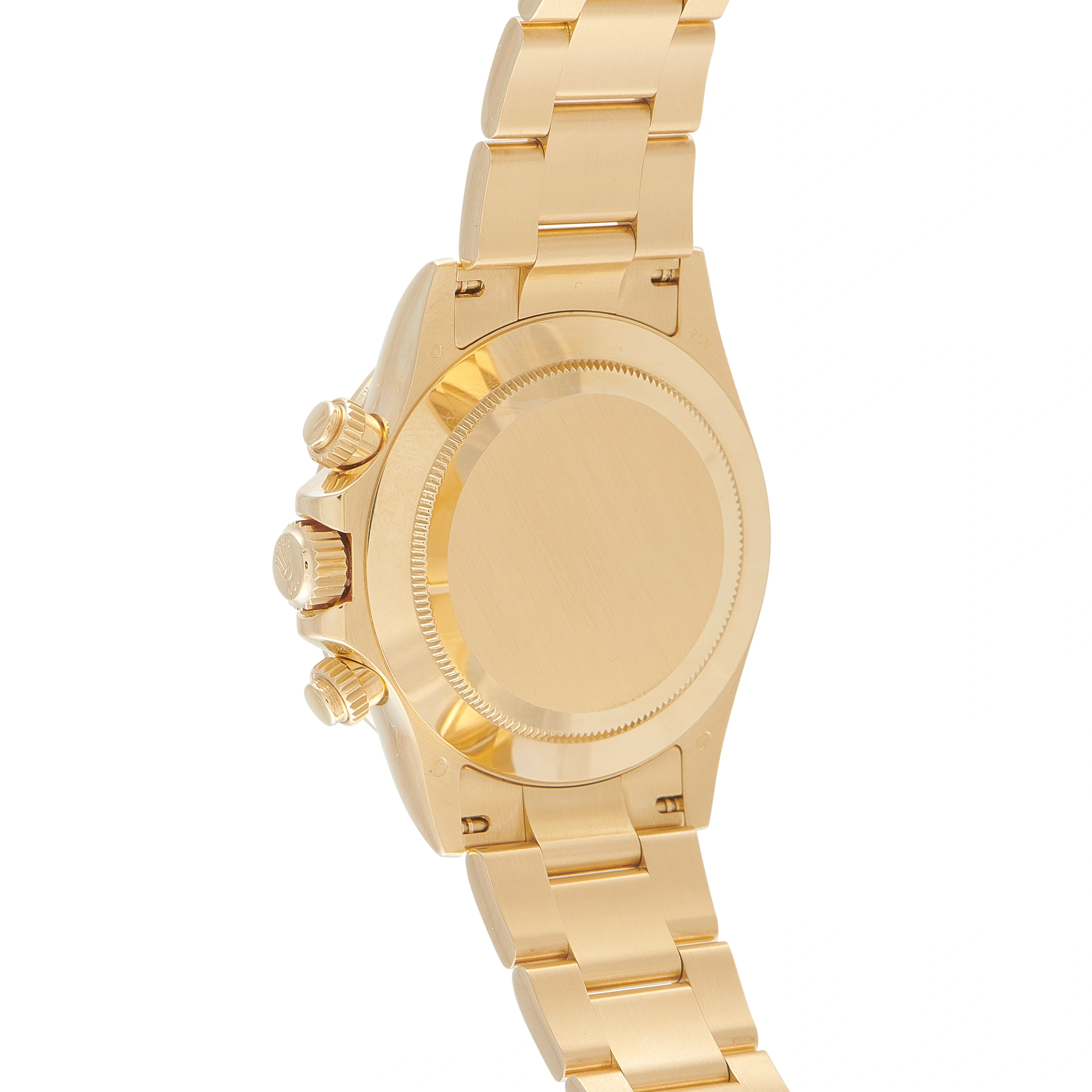 Rolex Daytona Mother-of-Pearl Diamond Dial Orange Sapphire Bezel Yellow Gold Watch 116578SACO - Image 3