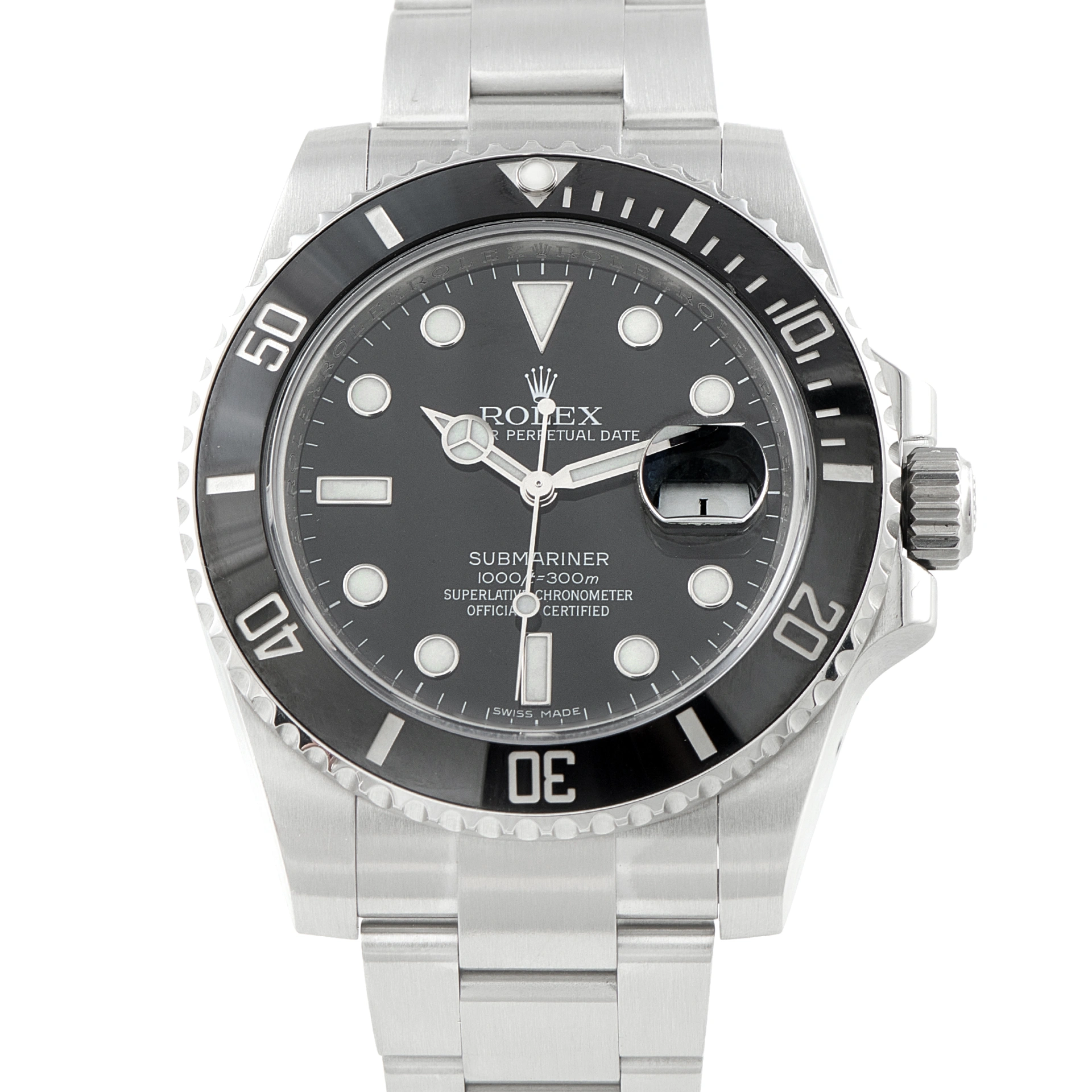 Rolex Submariner Date Black Dial Steel Watch 116610LN