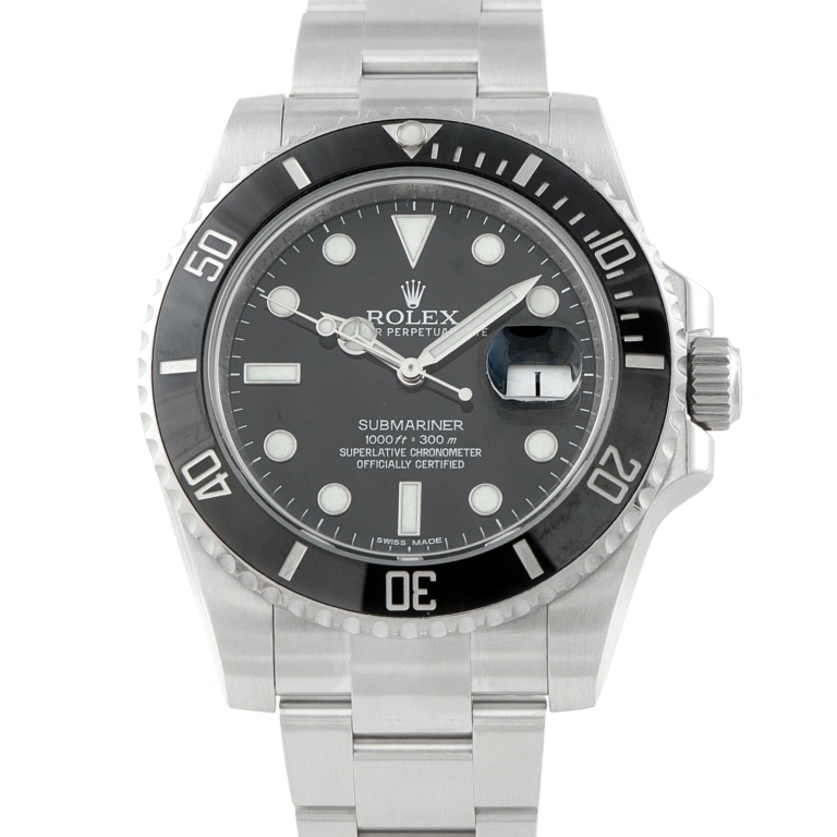 Rolex Submariner Date Black Dial Steel Watch 116610LN