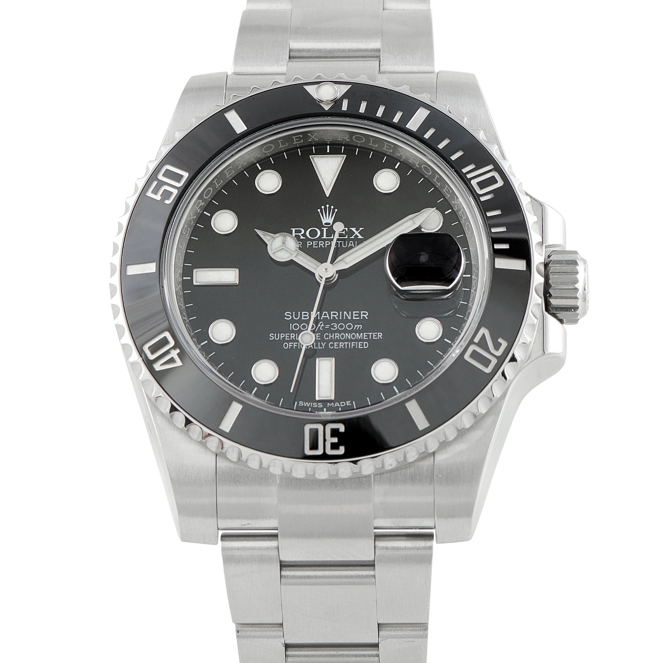 Rolex Submariner Date Black Dial Steel Watch 116610LN