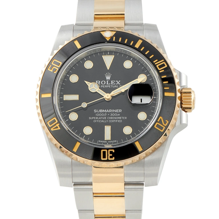 Rolex Submariner Date Black Dial Two-Tone Watch 116613LN