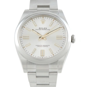 Rolex Oyster Perpetual 41 Silver Dial Steel Watch 124300