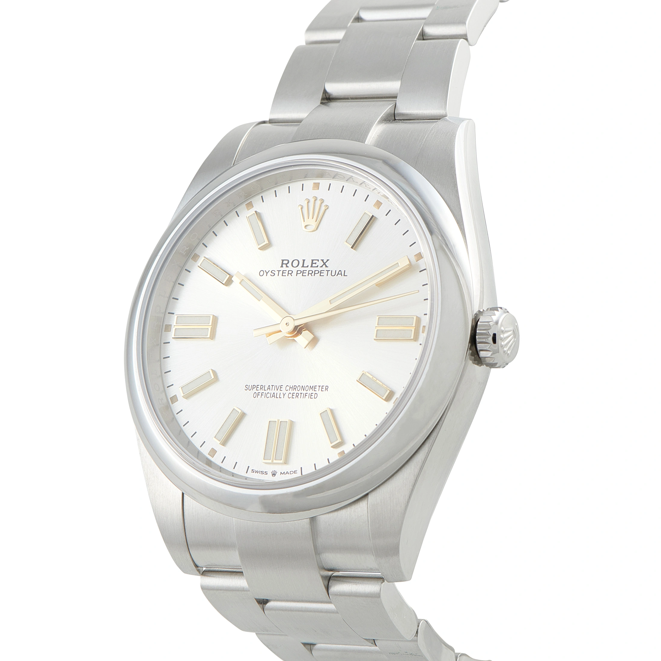 Rolex Oyster Perpetual 41 Silver Dial Steel Watch 124300 - Image 2