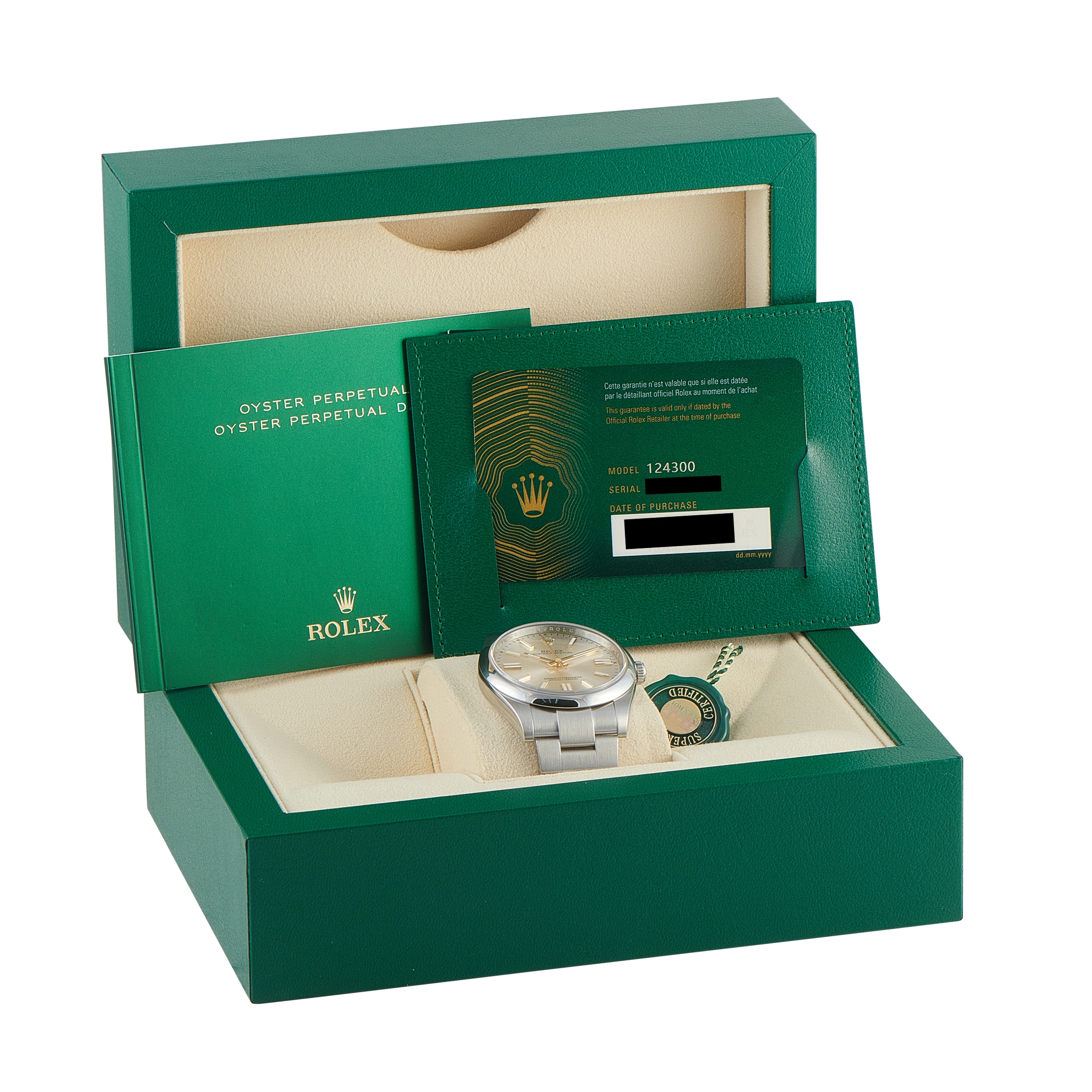 Rolex Oyster Perpetual 41 Silver Dial Steel Watch 124300 - Image 5