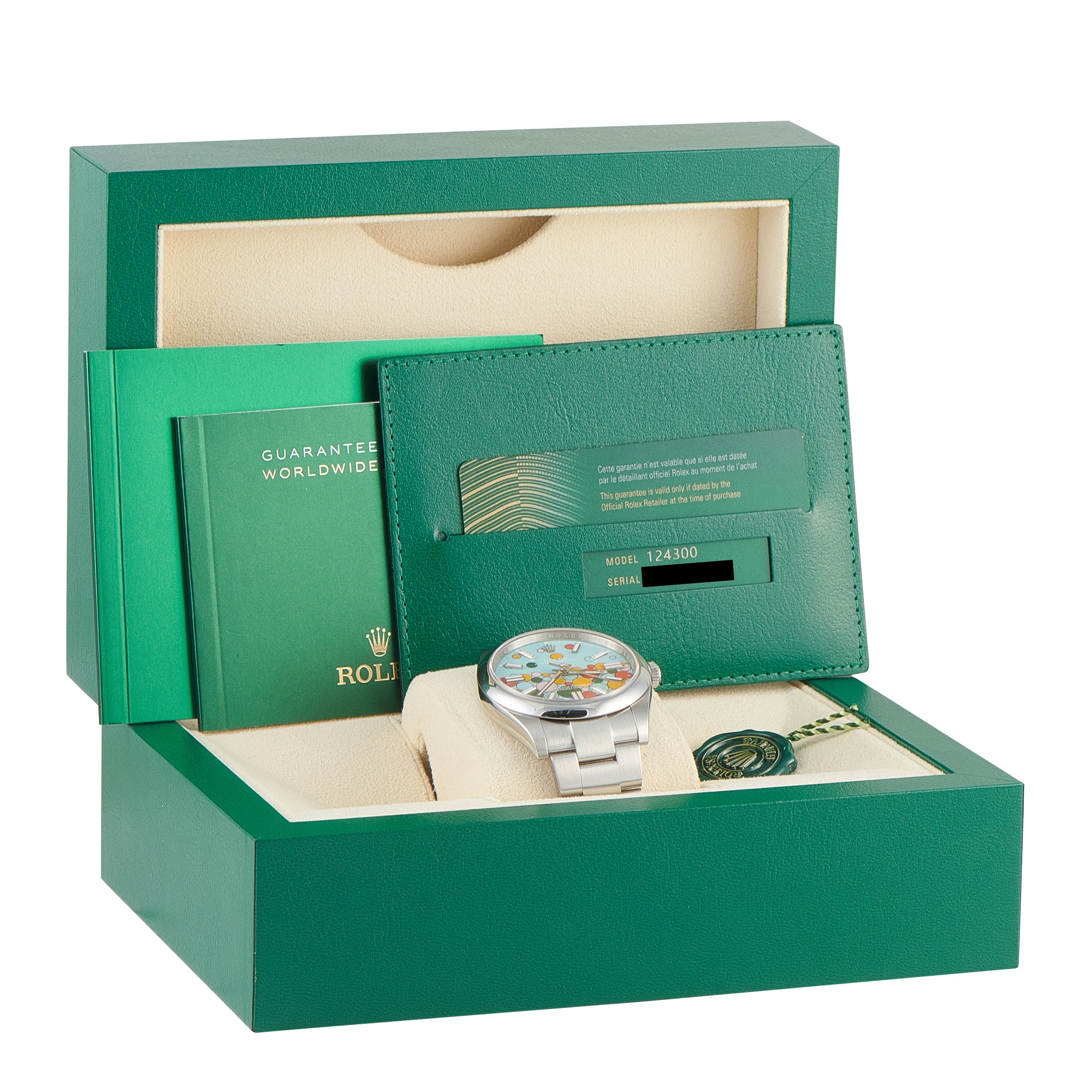 Rolex Oyster Perpetual 41 Celebration Dial Steel Watch 124300 - Image 5