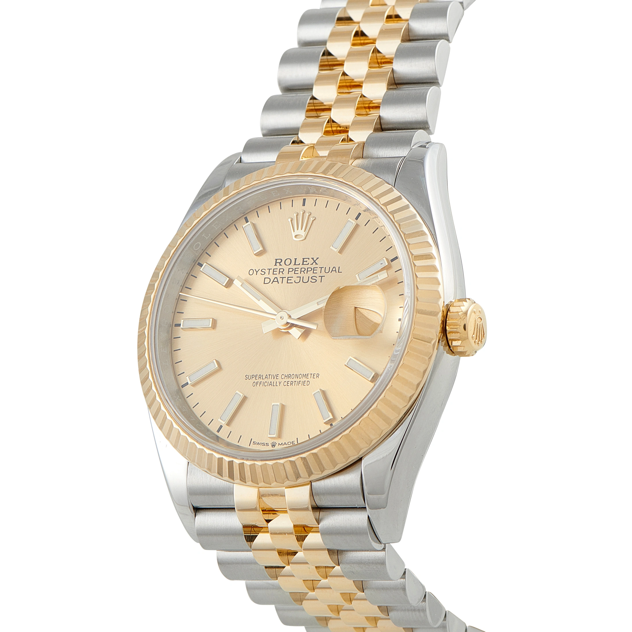 Rolex Datejust 36 Champagne Dial Two-Tone Jubilee Watch 126233 - Image 2