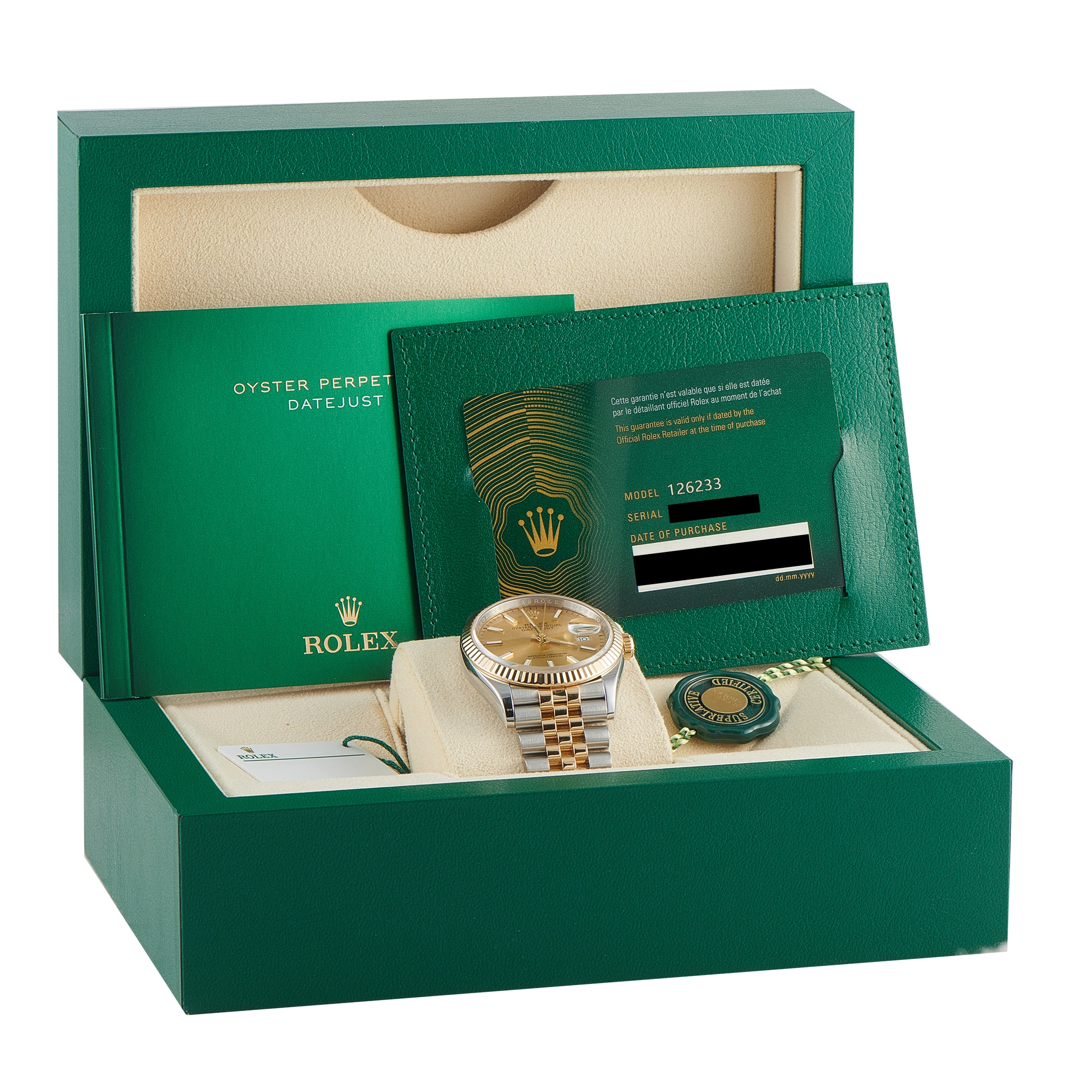 Rolex Datejust 36 Champagne Dial Two-Tone Jubilee Watch 126233 - Image 5