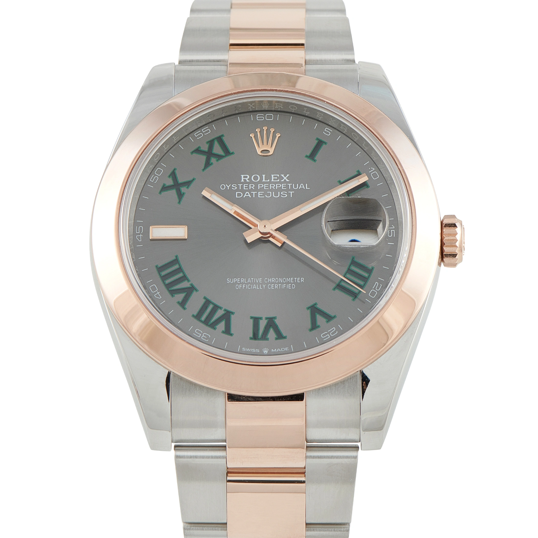 Rolex Datejust 41 Wimbledon Dial Two-Tone Oyster Watch 126301