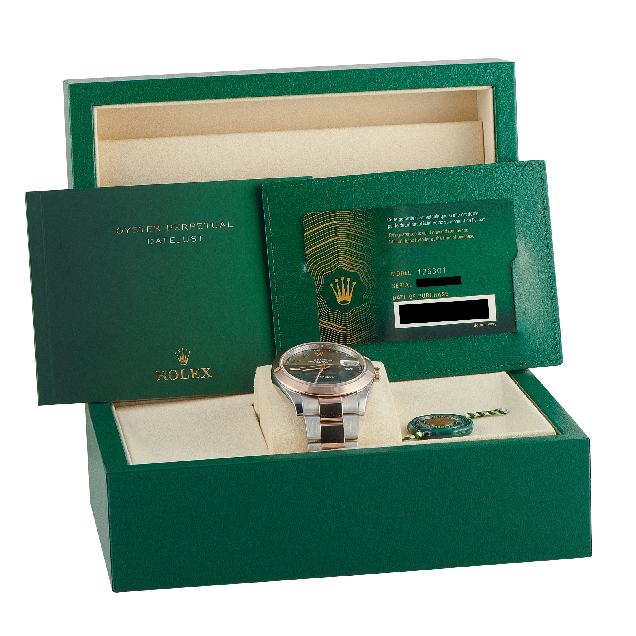 Rolex Datejust 41 Wimbledon Dial Two-Tone Oyster Watch 126301 - Image 5