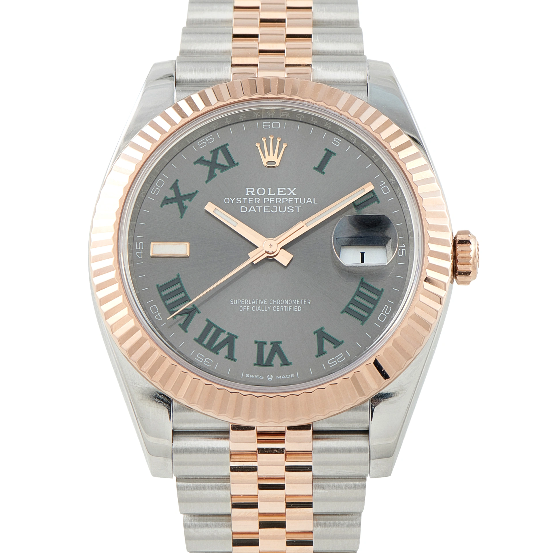 Rolex Datejust 41 Wimbledon Dial Two-Tone Jubilee Watch 126331