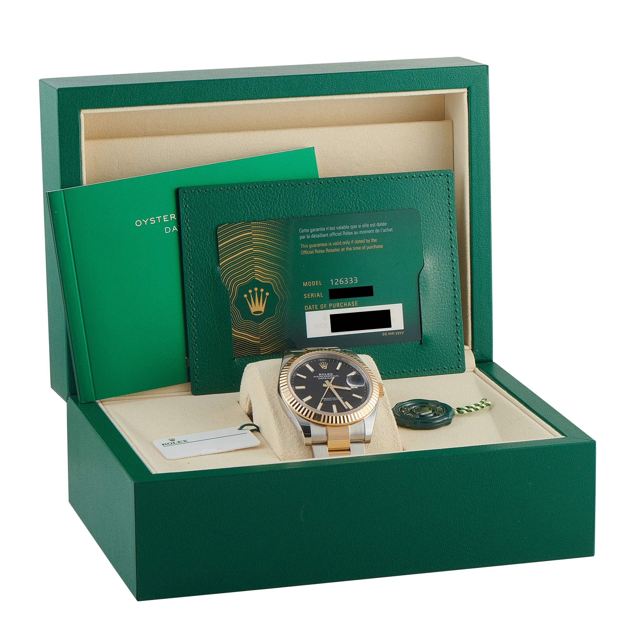 Rolex Datejust 41 Black Dial Two-Tone Oyster Watch 126333 - Image 5