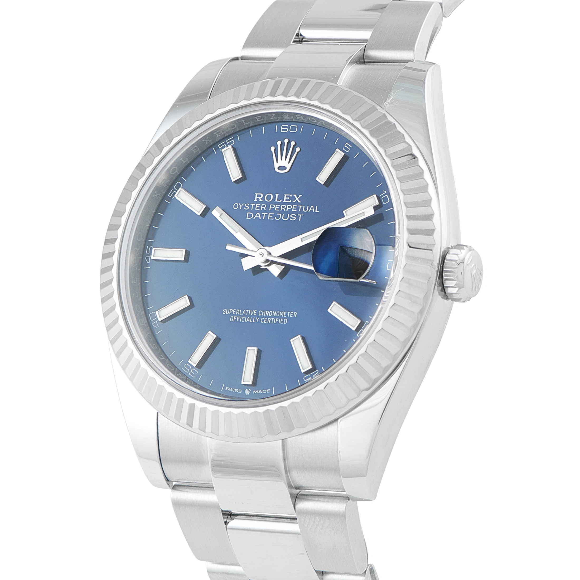Rolex Datejust 41 Blue Dial Steel Oyster Watch 126334 - Image 2