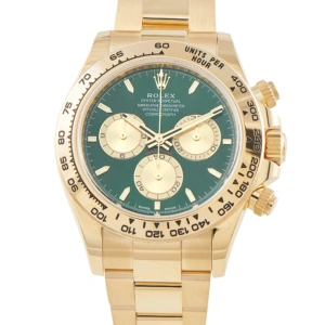 Rolex Daytona Green Dial Yellow Gold Watch 126508-0008