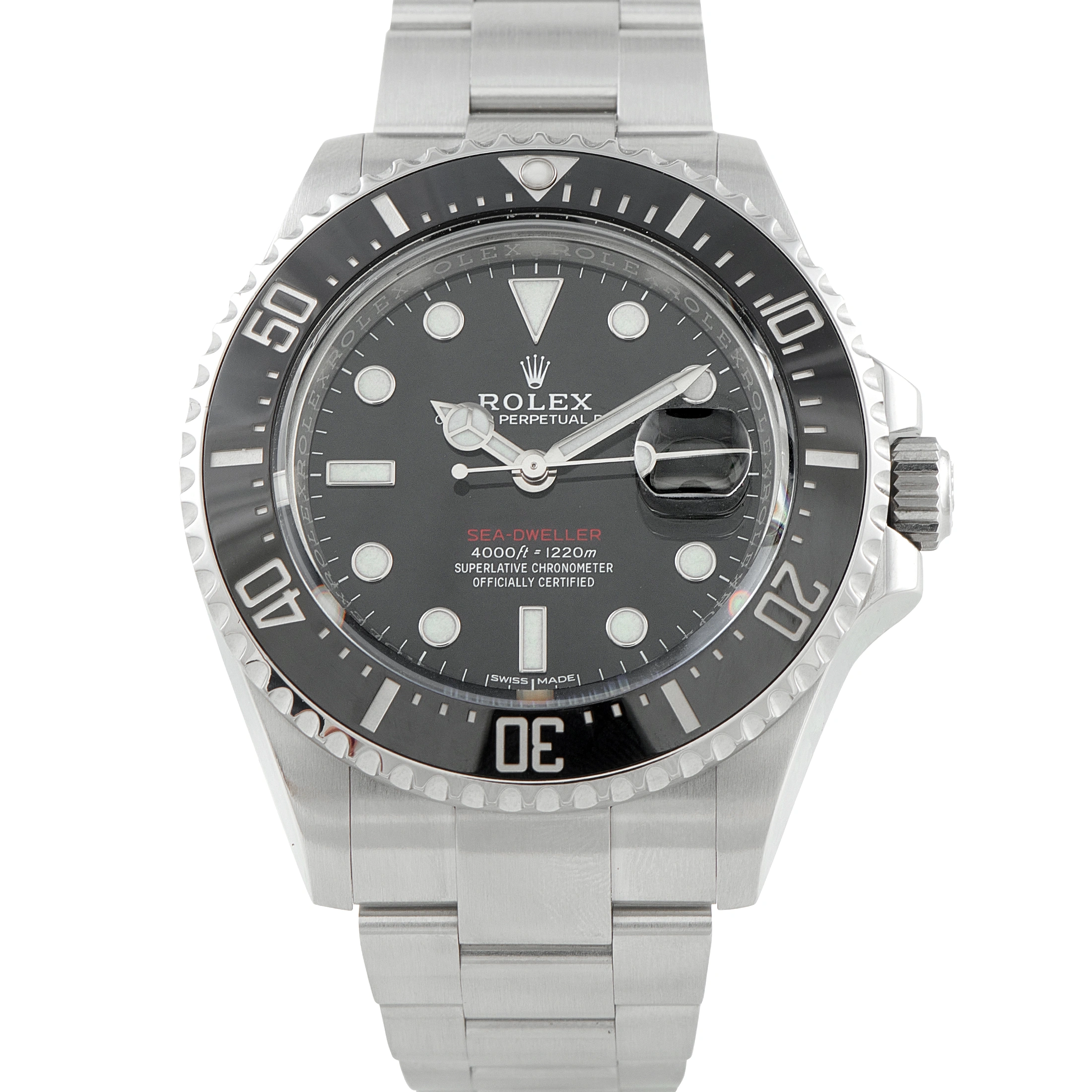 Rolex Sea-Dweller Black Dial Steel Watch 126600