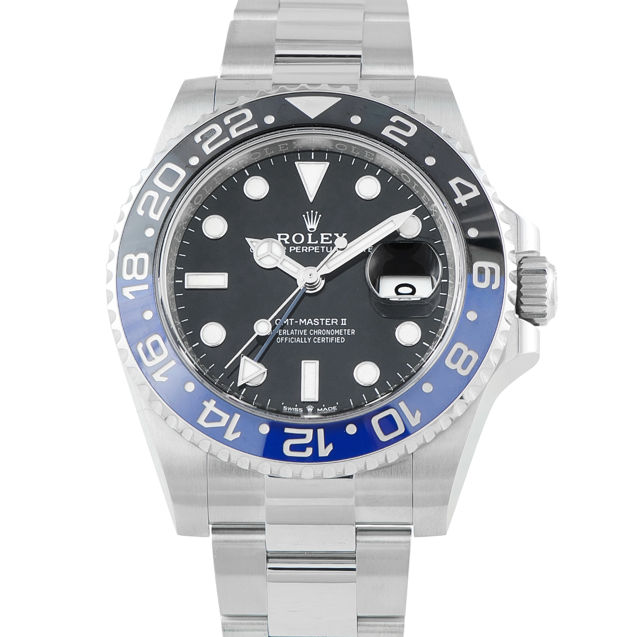 Rolex GMT-Master II Batman Steel Oyster Watch 126710BLNR