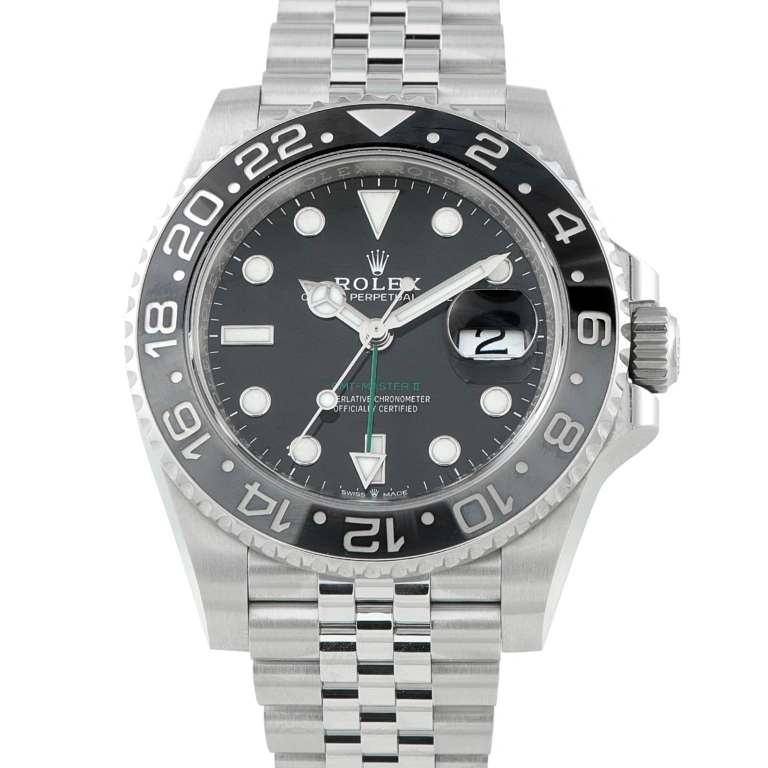 Rolex GMT-Master II Bruce Wayne Steel Jubilee Watch 126710GRNR