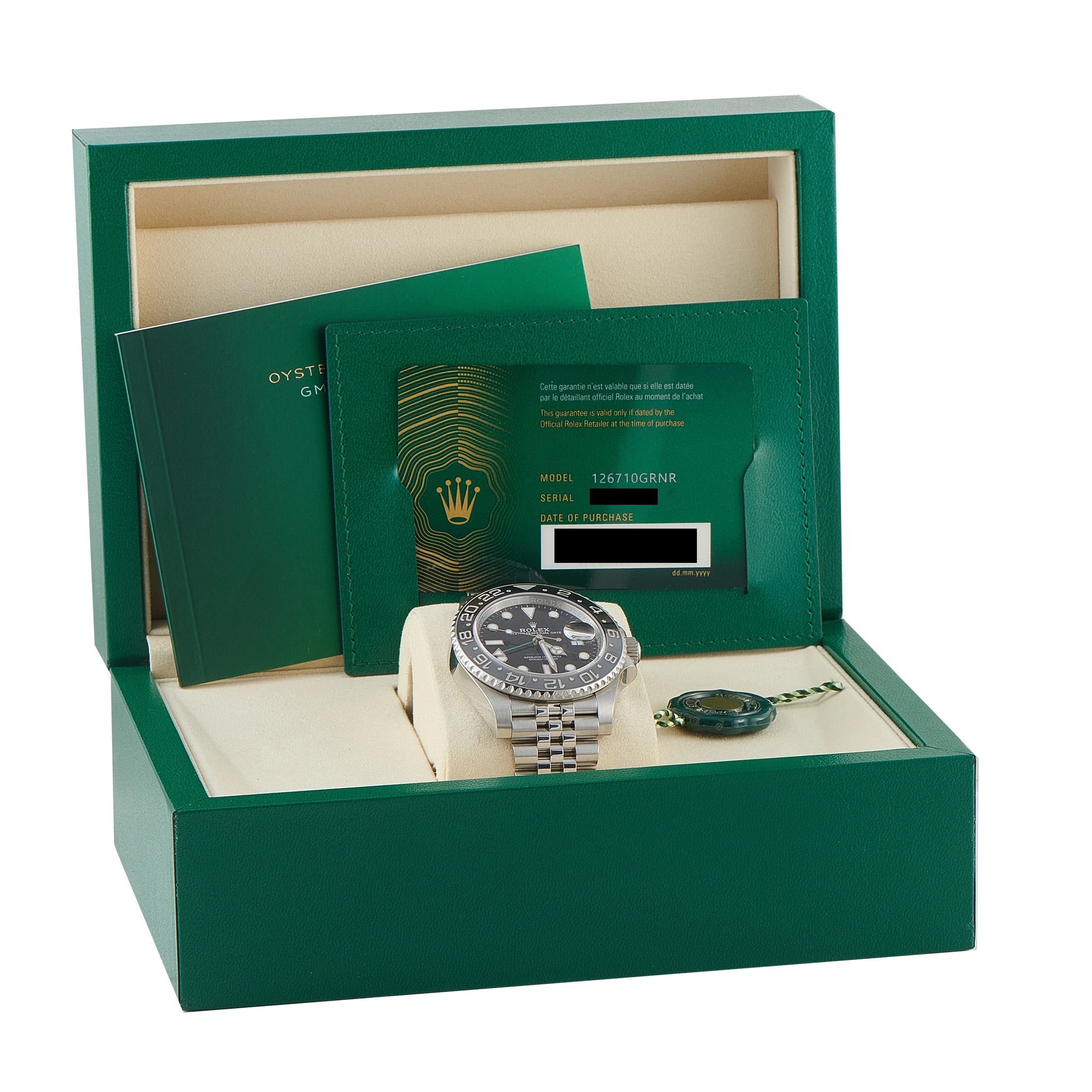 Rolex GMT-Master II Bruce Wayne Steel Jubilee Watch 126710GRNR - Image 5