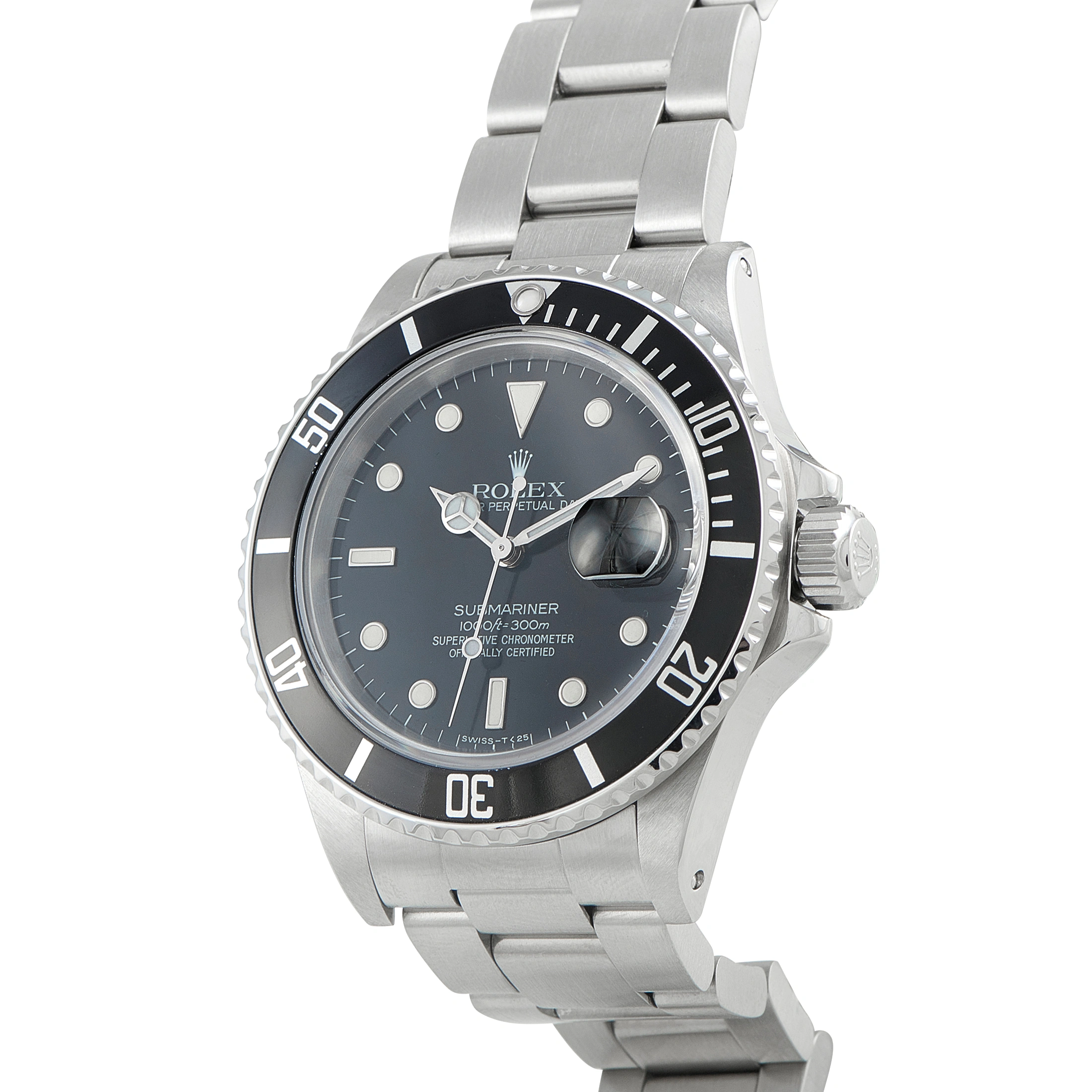 Rolex Submariner Date Black Dial Steel Watch 168000 - Image 2