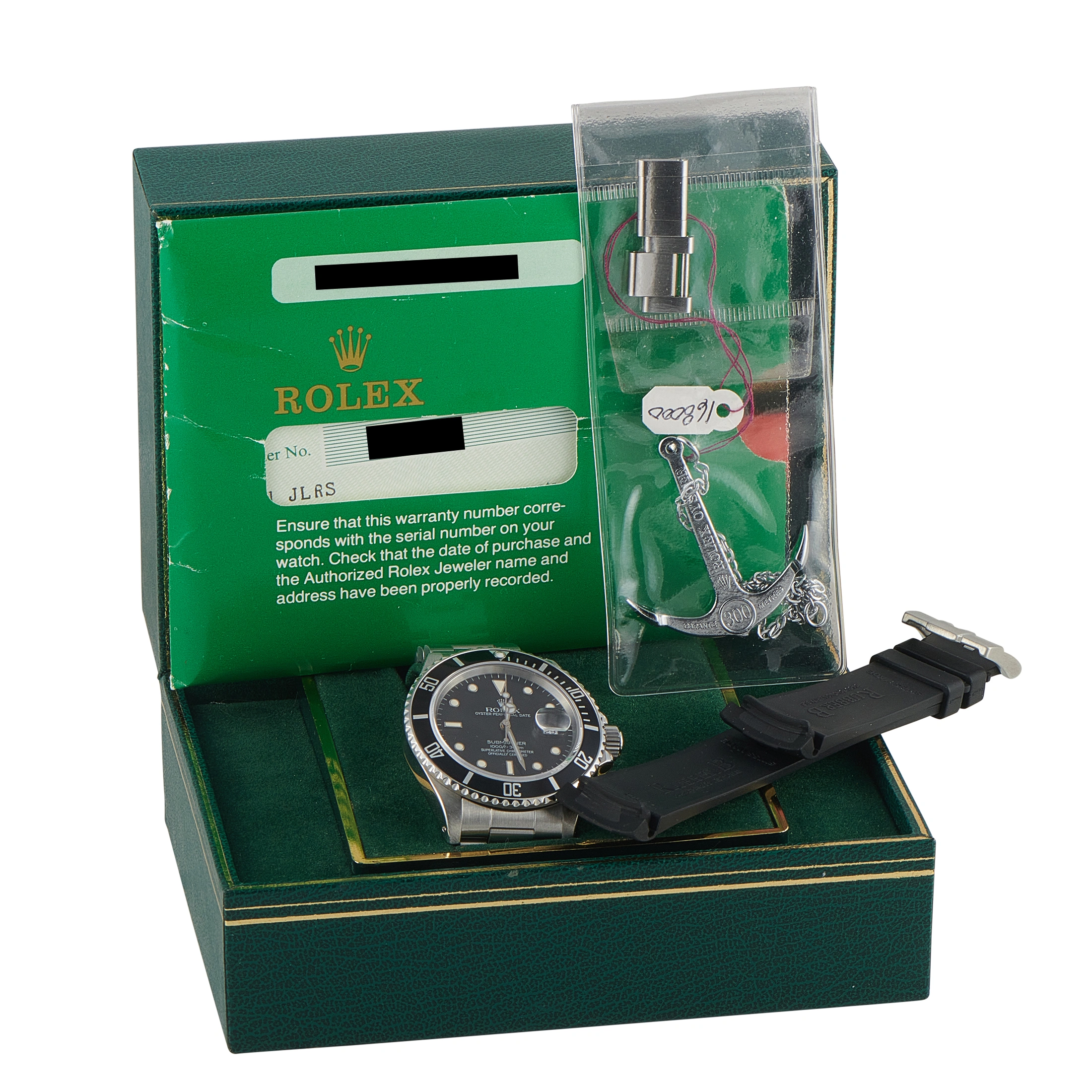 Rolex Submariner Date Black Dial Steel Watch 168000 - Image 5