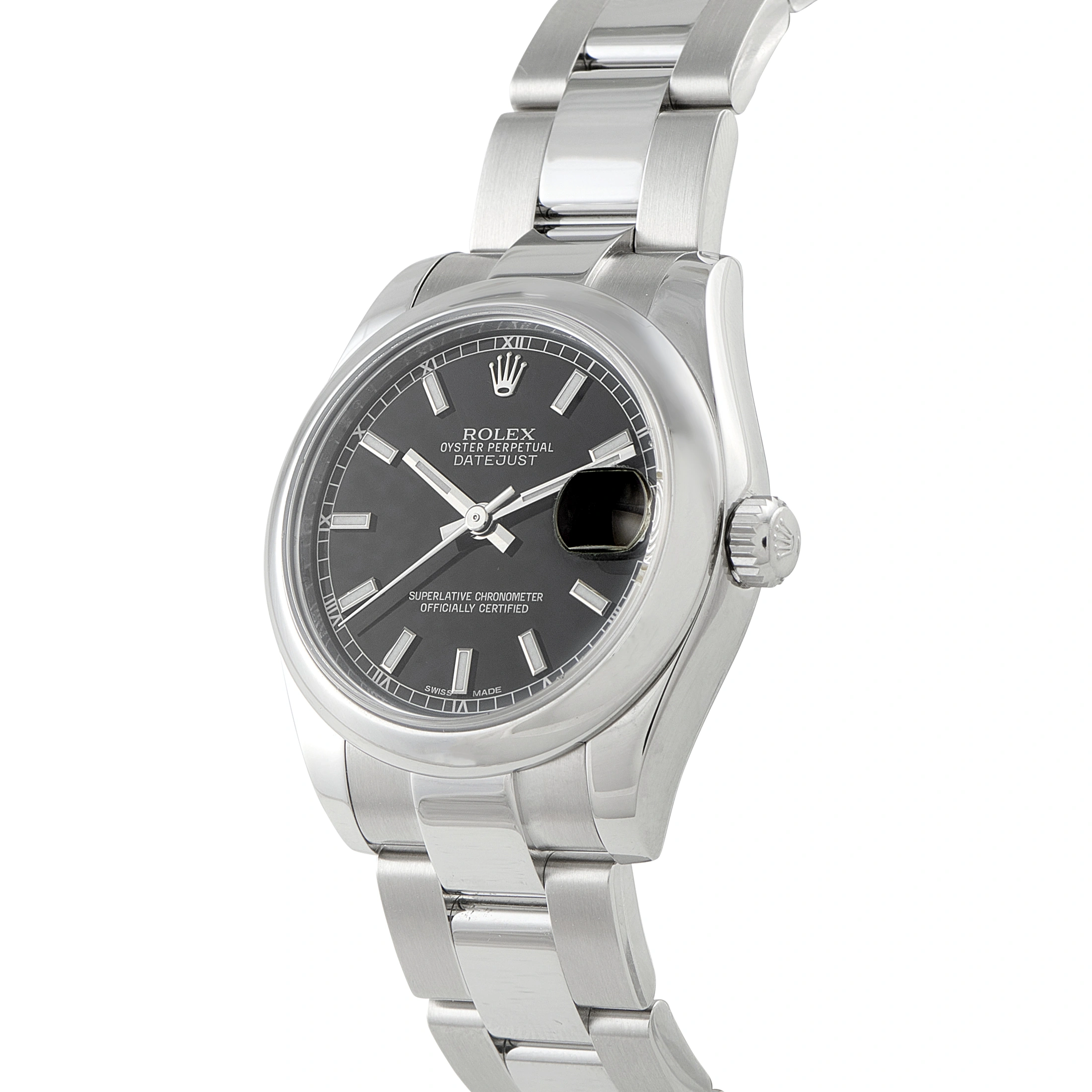 Rolex Datejust 31 Black Dial Steel Oyster Watch 178240 - Image 2