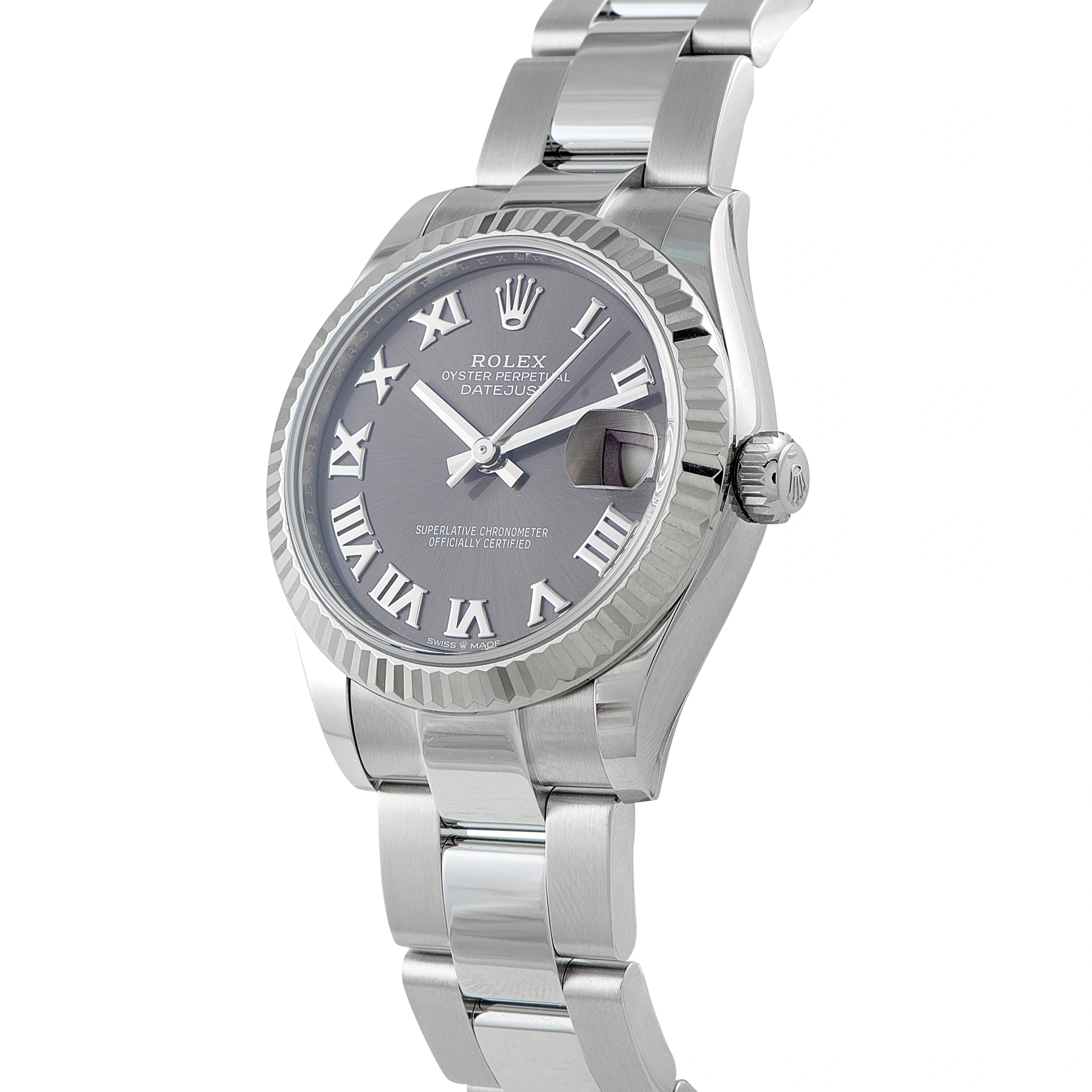 Rolex Datejust 31 Dark Grey Roman Dial Steel Oyster Watch 278274 - Image 2