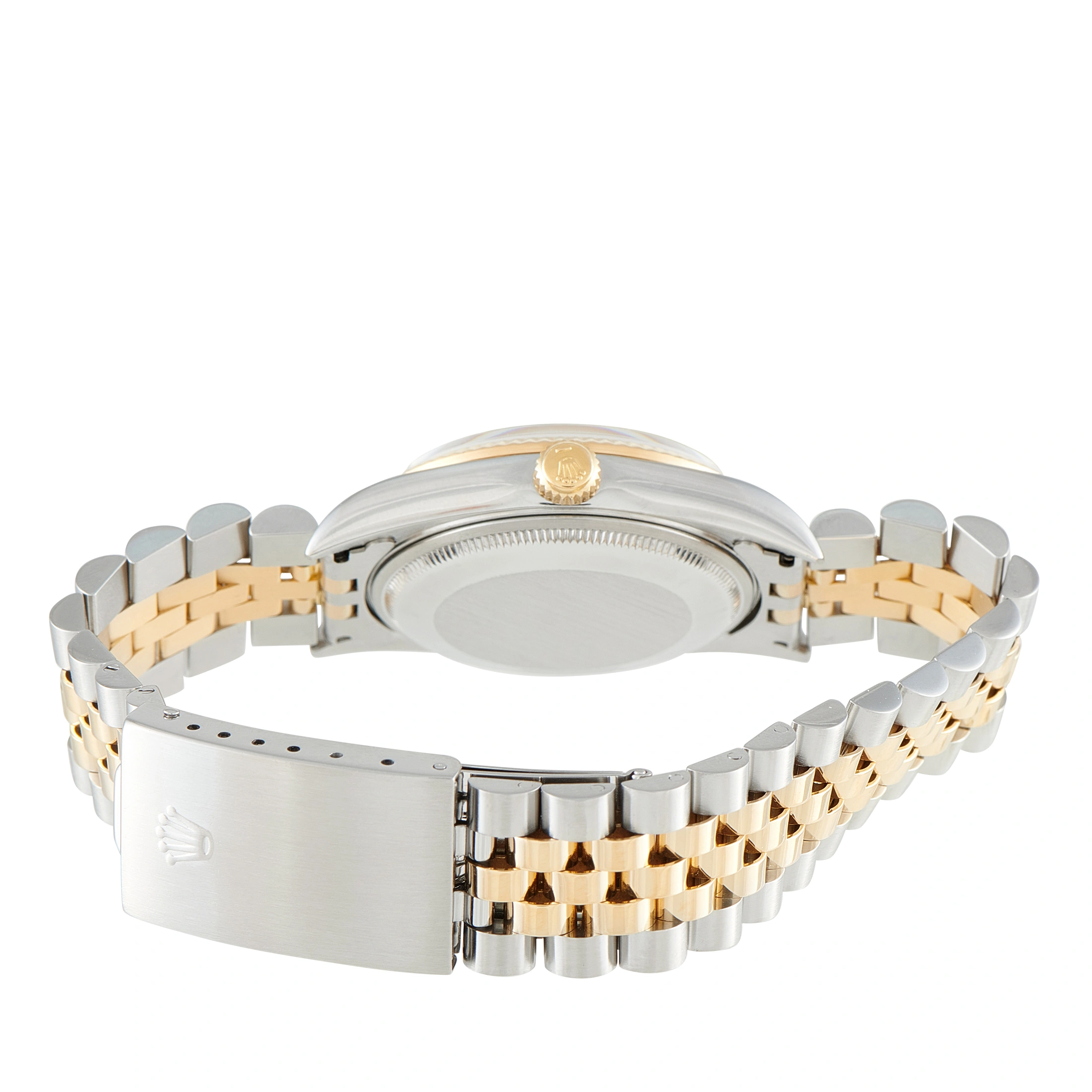Rolex Oyster Perpetual 34 White Roman Dial Two-Tone Jubilee Watch 14233 - Image 4