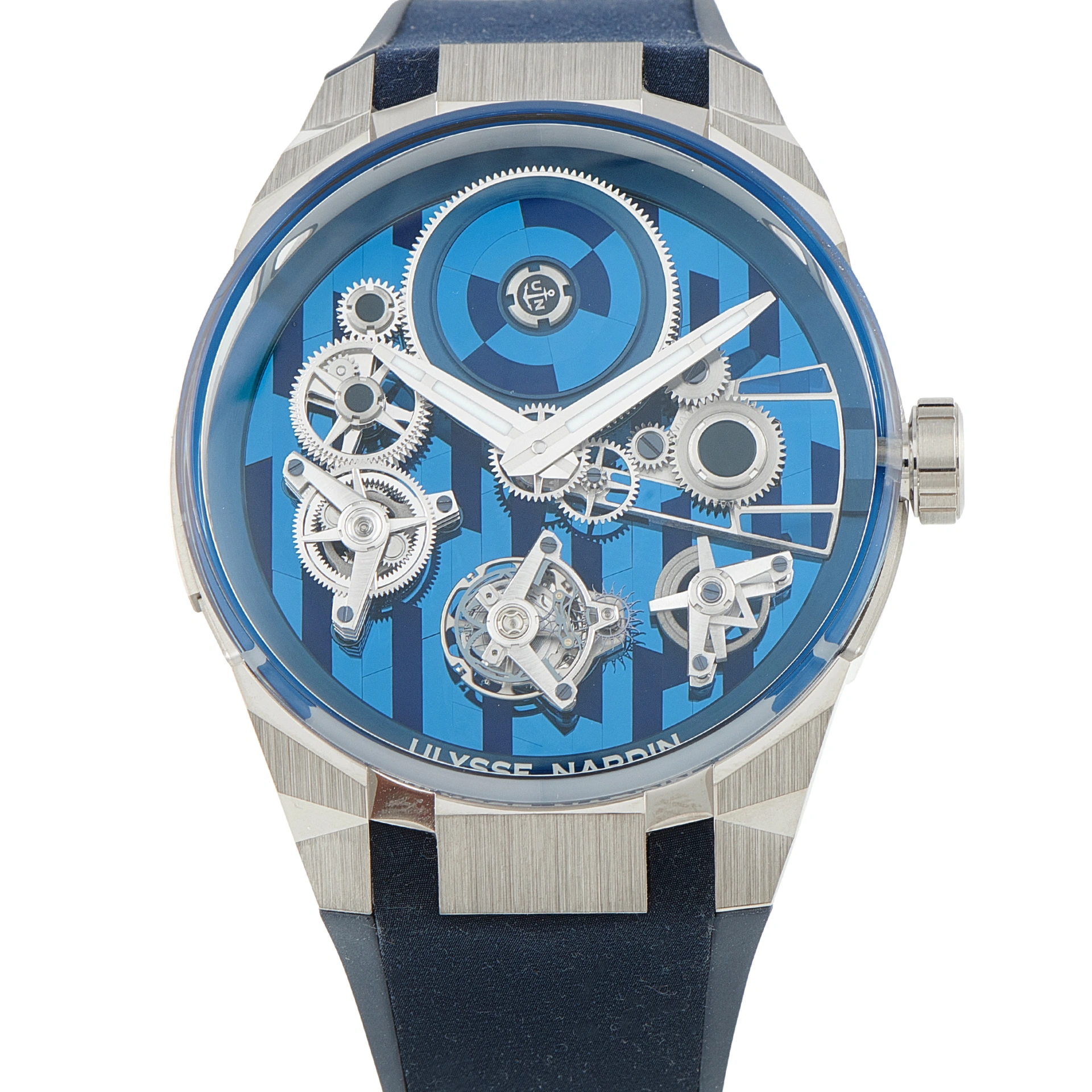 Ulysse Nardin Blast Free Wheel Marquetry Titanium Watch 1760-401-3A/1A