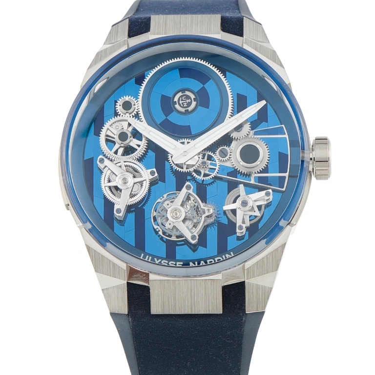 Ulysse Nardin Blast Free Wheel Marquetry Titanium Watch 1760-401-3A/1A